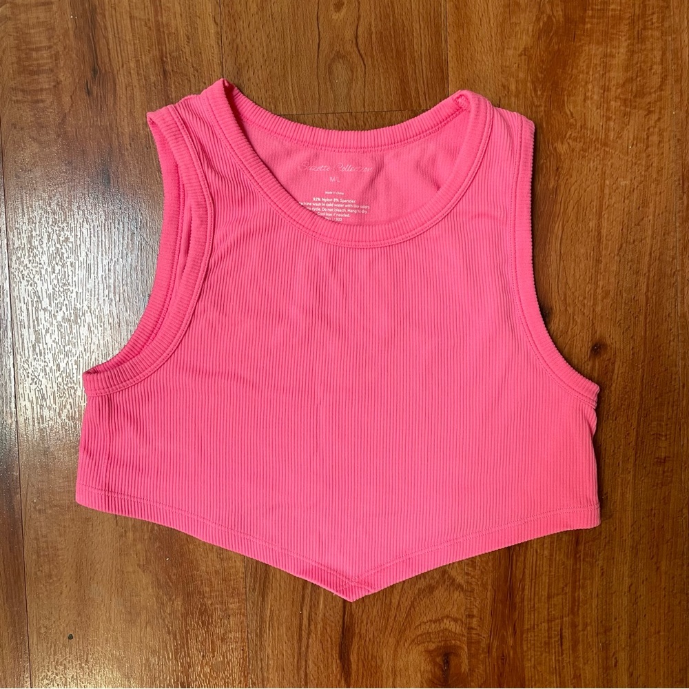Hot Pink Seamless Crop Top Size M
